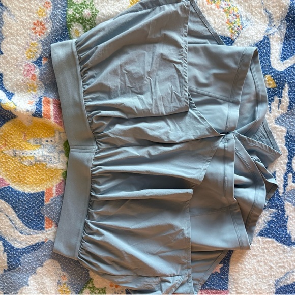 POPFLEX On the Run Ruffle Short Size Medium Blue Storm - Picture 3 of 5